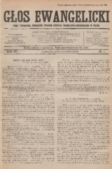 Głos Ewangelicki : pismo tygodniowe poświęcone sprawom Kościoła Ewangelicko-Augsburskiego w Polsce. R.4, 1923, № 7