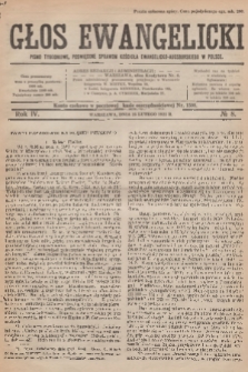 Głos Ewangelicki : pismo tygodniowe poświęcone sprawom Kościoła Ewangelicko-Augsburskiego w Polsce. R.4, 1923, № 8