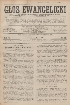 Głos Ewangelicki : pismo tygodniowe poświęcone sprawom Kościoła Ewangelicko-Augsburskiego w Polsce. R.6, 1925, nr 12