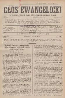 Głos Ewangelicki : pismo tygodniowe poświęcone sprawom Kościoła Ewangelicko-Augsburskiego w Polsce. R.6, 1925, nr 20