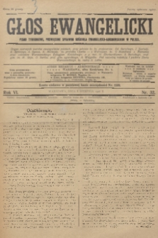 Głos Ewangelicki : pismo tygodniowe poświęcone sprawom Kościoła Ewangelicko-Augsburskiego w Polsce. R.7, 1926, nr 32
