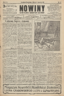 Nowiny : dziennik niezawisły demokratyczny illustrowany. R.10, 1912, nr 5