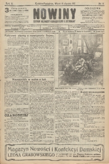 Nowiny : dziennik niezawisły demokratyczny illustrowany. R.10, 1912, nr 11