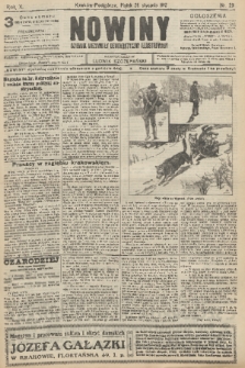 Nowiny : dziennik niezawisły demokratyczny illustrowany. R.10, 1912, nr 20