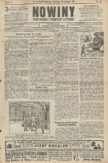 Nowiny : dziennik niezawisły demokratyczny illustrowany. R.10, 1912, nr 22