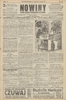 Nowiny : dziennik niezawisły demokratyczny illustrowany. R.10, 1912, nr 30