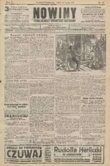 Nowiny : dziennik niezawisły demokratyczny illustrowany. R.10, 1912, nr 32