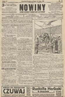 Nowiny : dziennik niezawisły demokratyczny illustrowany. R.10, 1912, nr 37