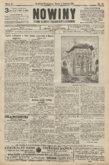 Nowiny : dziennik niezawisły demokratyczny illustrowany. R.10, 1912, nr 76