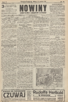 Nowiny : dziennik niezawisły demokratyczny illustrowany. R.10, 1912, nr 86