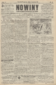 Nowiny : dziennik niezawisły demokratyczny illustrowany. R.10, 1912, nr 87