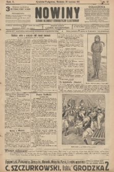Nowiny : dziennik niezawisły demokratyczny illustrowany. R.10, 1912, nr 97