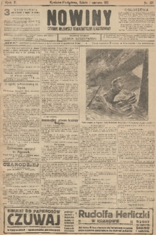 Nowiny : dziennik niezawisły demokratyczny illustrowany. R.10, 1912, nr 122