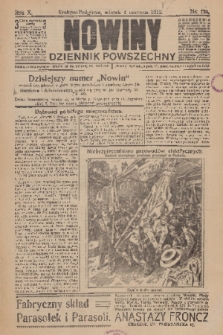 Nowiny : dziennik powszechny. R.10, 1912, nr 124