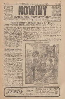 Nowiny : dziennik powszechny. R.10, 1912, nr 126