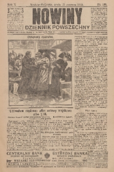 Nowiny : dziennik powszechny. R.10, 1912, nr 130