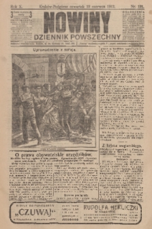 Nowiny : dziennik powszechny. R.10, 1912, nr 131