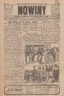 Nowiny : dziennik powszechny. R.10, 1912, nr 133