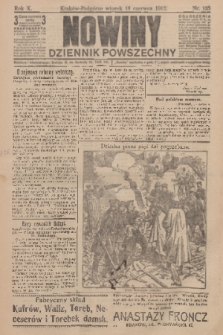Nowiny : dziennik powszechny. R.10, 1912, nr 135