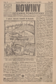 Nowiny : dziennik powszechny. R.10, 1912, nr 136