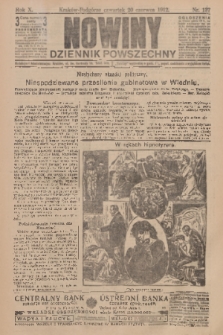 Nowiny : dziennik powszechny. R.10, 1912, nr 137