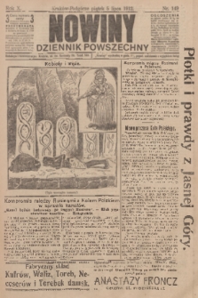 Nowiny : dziennik powszechny. R.10, 1912, nr 149