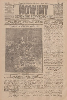 Nowiny : dziennik powszechny. R.10, 1912, nr 151