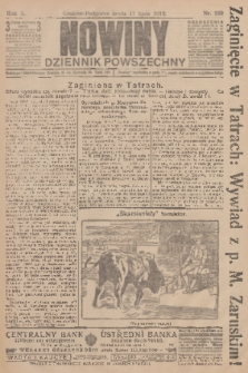 Nowiny : dziennik powszechny. R.10, 1912, nr 159
