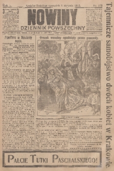 Nowiny : dziennik powszechny. R.10, 1912, nr 172