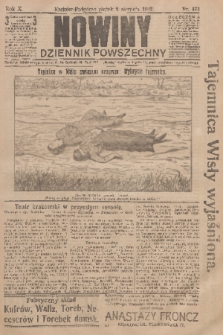 Nowiny : dziennik powszechny. R.10, 1912, nr 173