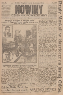 Nowiny : dziennik powszechny. R.10, 1912, nr 176