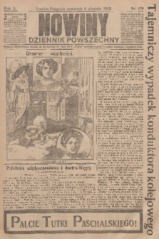 Nowiny : dziennik powszechny. R.10, 1912, nr 178