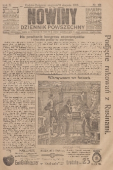 Nowiny : dziennik powszechny. R.10, 1912, nr 181