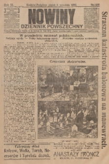 Nowiny : dziennik powszechny. R.10, 1912, nr 202