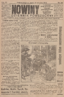 Nowiny : dziennik powszechny. R.10, 1912, nr 208