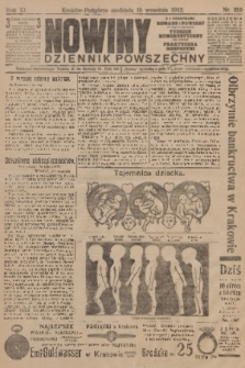 Nowiny : dziennik powszechny. R.10, 1912, nr 210 + dod.