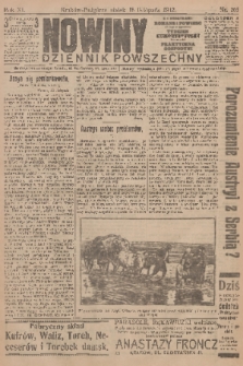 Nowiny : dziennik powszechny. R.10, 1912, nr 261