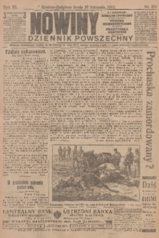 Nowiny : dziennik powszechny. R.10, 1912, nr 271
