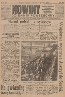 Nowiny : dziennik powszechny. R.10, 1912, nr 282