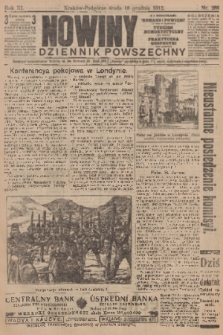 Nowiny : dziennik powszechny. R.10, 1912, nr 289
