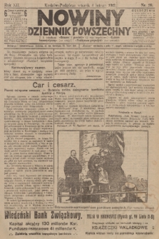 Nowiny : dziennik powszechny. R.12 [i.e.11], 1913, nr 28