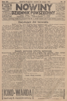 Nowiny : dziennik powszechny. R.12 [i.e.11], 1913, nr 46