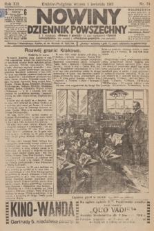 Nowiny : dziennik powszechny. R.12 [i.e.11], 1913, nr 74