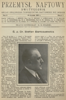 Przemysł Naftowy : dwutygodnik : organ Krajowego Towarzystwa Naftowego we Lwowie. R.10, 1935, Zeszyt 2