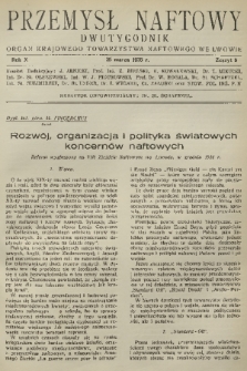 Przemysł Naftowy : dwutygodnik : organ Krajowego Towarzystwa Naftowego we Lwowie. R.10, 1935, Zeszyt 6