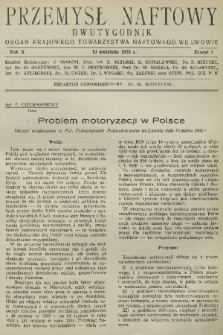 Przemysł Naftowy : dwutygodnik : organ Krajowego Towarzystwa Naftowego we Lwowie. R.10, 1935, Zeszyt 7
