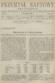Przemysł Naftowy : dwutygodnik : organ Krajowego Towarzystwa Naftowego we Lwowie. R.10, 1935, Zeszyt 12