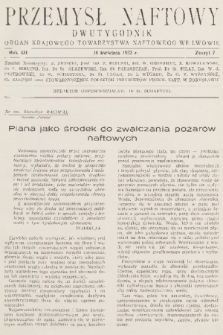 Przemysł Naftowy : dwutygodnik : organ Krajowego Towarzystwa Naftowego we Lwowie. R.12, 1937, Zeszyt 7