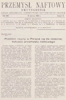 Przemysł Naftowy : dwutygodnik : organ Krajowego Towarzystwa Naftowego we Lwowie. R.13, 1938, Zeszyt 11