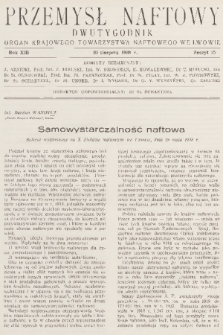 Przemysł Naftowy : dwutygodnik : organ Krajowego Towarzystwa Naftowego we Lwowie. R.13, 1938, Zeszyt 15